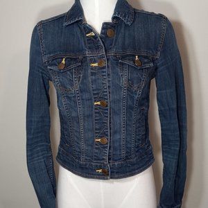 American Eagle Blue Denim Jacket button up women's XS pockets